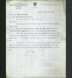 Letterhead - American Steel & Wire Co.