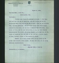 Letterhead - American Steel & Wire Co.