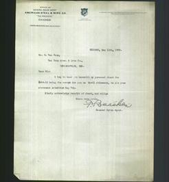 Letterhead - American Steel & Wire Co.