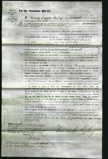 Court of Common Pleas - Given Yeoward-Original Ancestry