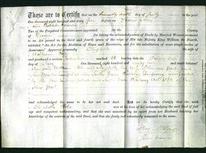 Deed by Married Women - Elizabeth Hole-Original Ancestry