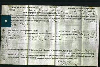 Deed by Married Women - Maria Clayton-Original Ancestry