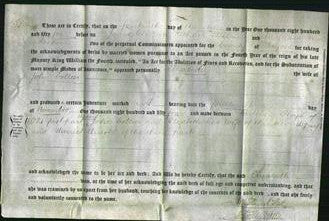 Deed by Married Women - Elizabeth Collier-Original Ancestry