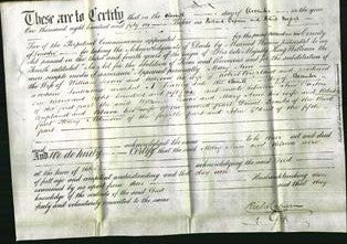 Deed by Married Women - Mary Ann Jesson and Rebecca Coupland-Original Ancestry