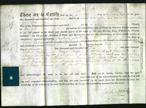 Deed by Married Women - Carolina Matilda Tomkins-Original Ancestry