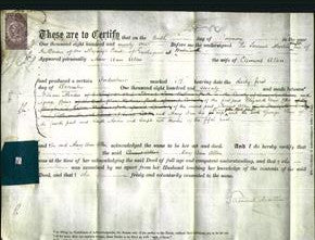 Deed by Married Women - Mary Ann Allen-Original Ancestry