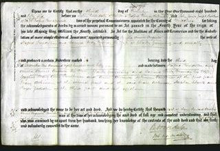 Deed by Married Women - Amelia Annie Augusta Bourdillon and Lavinia Betty Murray Gunning-Original Ancestry