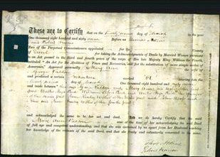 Deed by Married Women - Mary Ann Paddon-Original Ancestry