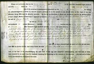 Deed by Married Women - Marian Milsom, Elizabeth Banks and Jemima hill-Original Ancestry