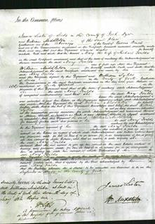 Court of Common Pleas - Mary Foulds-Original Ancestry