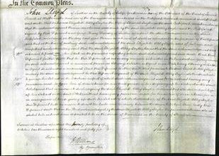 Court of Common Pleas - Elizabeth Abley Taylor-Original Ancestry