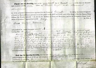 Deed by Married Women - Mary Williams-Original Ancestry