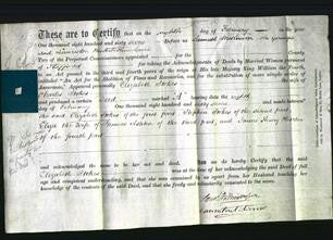 Deed by Married Women - Elizabeth Stokes-Original Ancestry