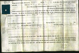 Deed by Married Women - Sophia Eliza Hacker-Original Ancestry