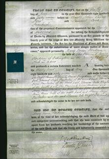 Deed by Married Women - Mary Owen Hordern-Original Ancestry