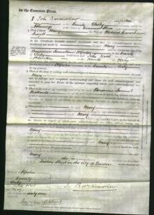 Court of Common Pleas - Mary Frazell-Original Ancestry