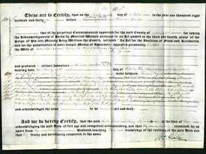 Deed by Married Women - Esther Spencer and Nancy Myers-Original Ancestry