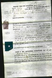 Deed by Married Women - Fanny Allen-Original Ancestry