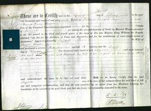 Deed by Married Women - Elizabeth Hughes-Original Ancestry