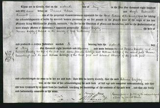 Deed by Married Women - Rebecca Crossley-Original Ancestry