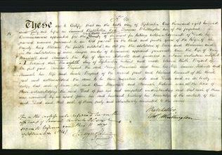 Deed by Married Women - Ann Marshall and Hannah Kidwell-Original Ancestry