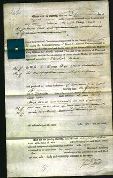 Deed by Married Women - Elizabeth Roberts-Original Ancestry