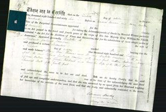 Deed by Married Women - Charlotte Oxenham-Original Ancestry