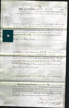 Deed by Married Women - Ellen Hornby-Original Ancestry