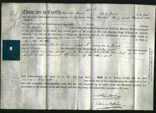 Deed by Married Women - Caroline Elizabeth Suttle-Original Ancestry