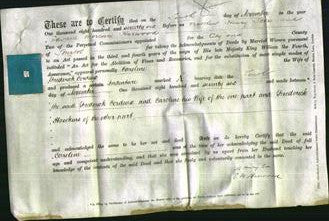 Deed by Married Women - Caroline Cordeux-Original Ancestry