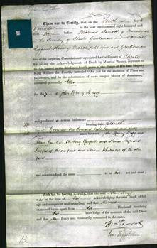 Deed by Married Women - Ellen Briggs-Original Ancestry