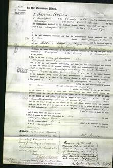 Court of Common Pleas - Margaret Anne Lyon-Original Ancestry