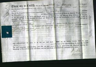 Deed by Married Women - Jane Blizard-Original Ancestry