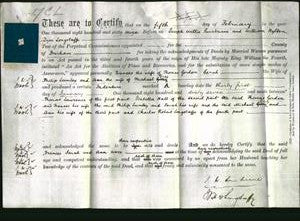 Deed by Married Women - Frances Gordon, Sarah Lumley and Ann Grey-Original Ancestry