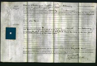 Deed by Married Women - Elizabeth Hart-Original Ancestry