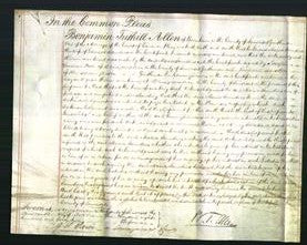 Court of Common Pleas - Maria Saunders-Original Ancestry