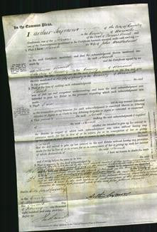 Court of Common Pleas - Sarah Mallaband-Original Ancestry