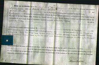 Deed by Married Women - Elizabeth Thorn-Original Ancestry