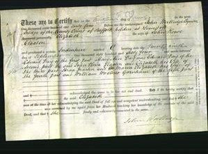 Deed by Married Women - Elizabeth Claxton-Original Ancestry
