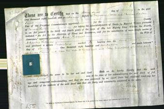 Deed by Married Women - Ann Thomas-Original Ancestry