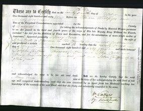 Deed by Married Women - Mary Ann Cook #2-Original Ancestry