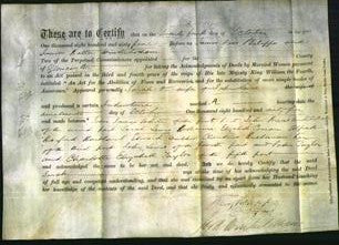 Deed by Married Women - Sarah Lewis-Original Ancestry