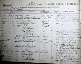 Adams Express Company Ledger 2