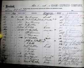 Adams Express Company Ledger 4