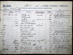 Adams Express Company Ledger 23