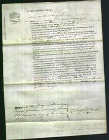 Court of Common Pleas - Elizabeth Dow-Original Ancestry