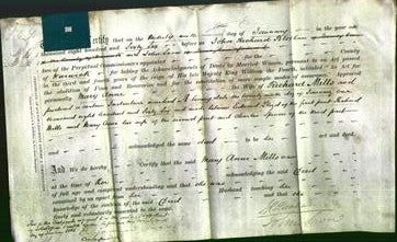 Deed by Married Women - Mary Anne Mills-Original Ancestry