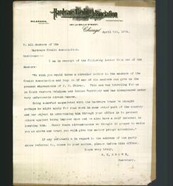 Letterhead - Hardware Credit Association