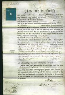 Deed by Married Women - Elizabeth Morris-Original Ancestry