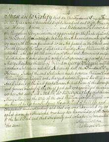 Deed by Married Women - Mary Maidens Riggall-Original Ancestry